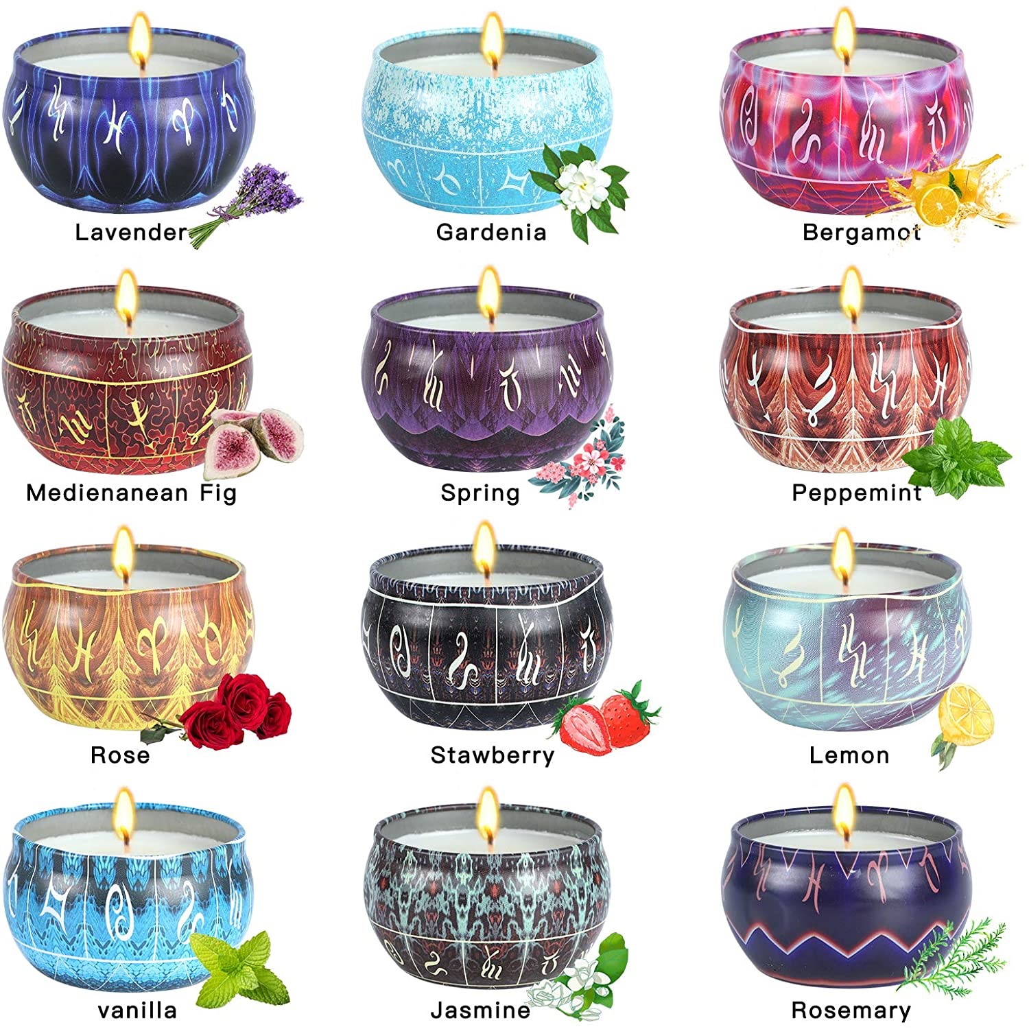 SETCO 12 Pack Scented Candles - Image 2